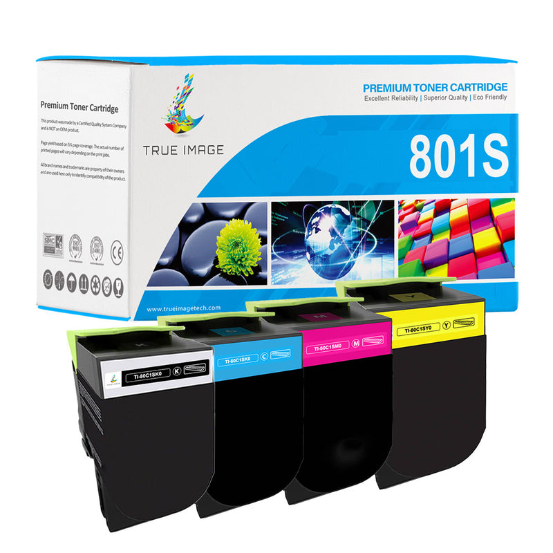 Lexmark 801S Toner Set - CX310/CX410/CX510 Toner - Standard Yield