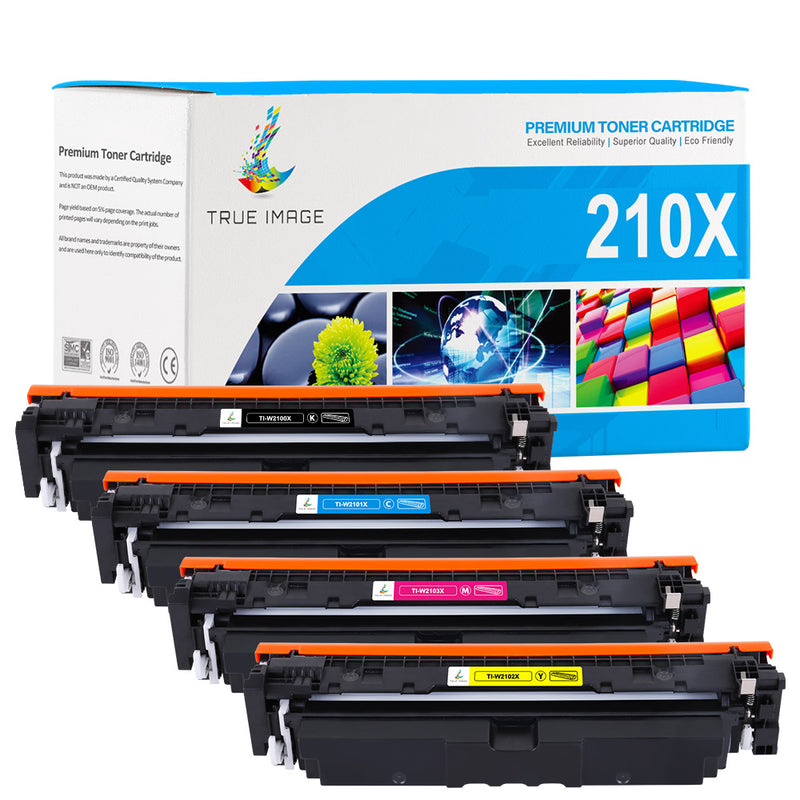 HP 210X toner cartridges 4-pack