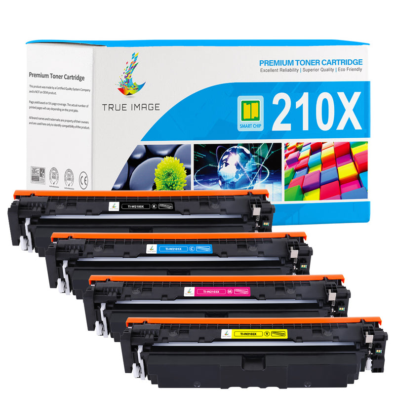 HP 210X toner cartridges 4-pack