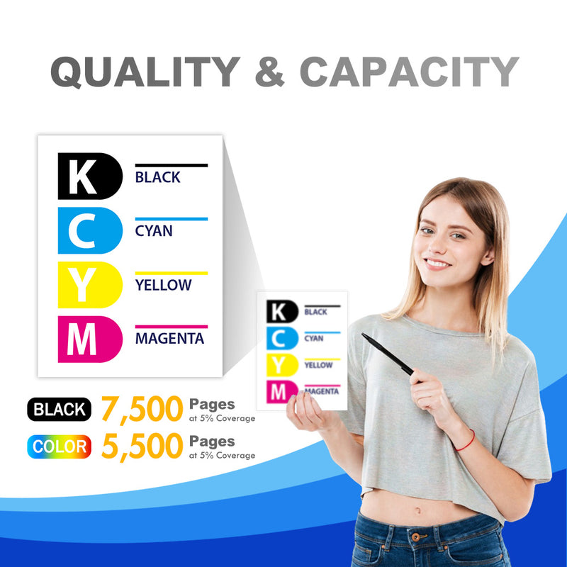 Chip-Ready Compatible HP 210X High-Yield Toner Set