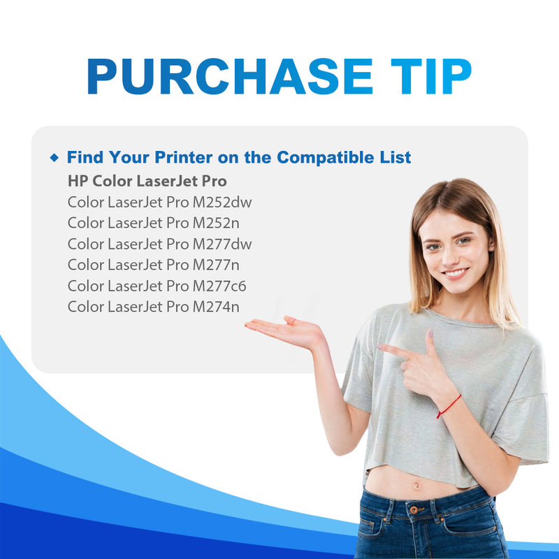 HP 201X toner compatible printers