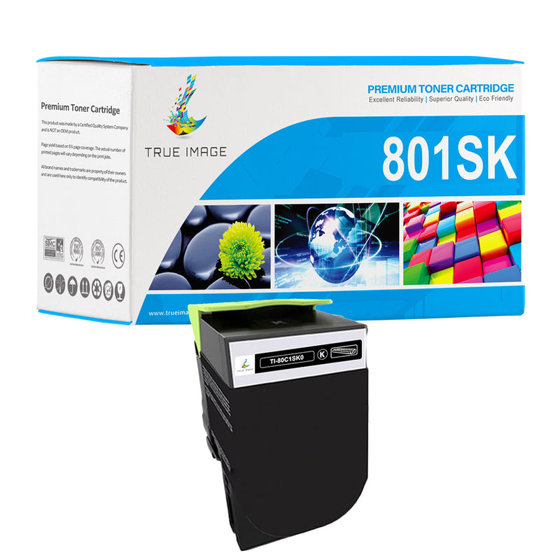 Lexmark 801SK Black Toner Cartridge (80C1SK0) - Standard Yield