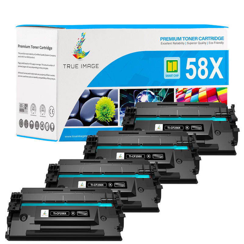 hp 58x black toner 4-pack