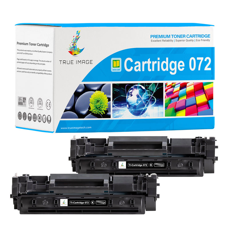 Canon 072 black toner with chip 2 pack