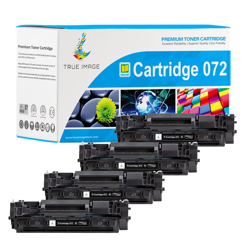 Canon 072 black toner with chip 4 pack