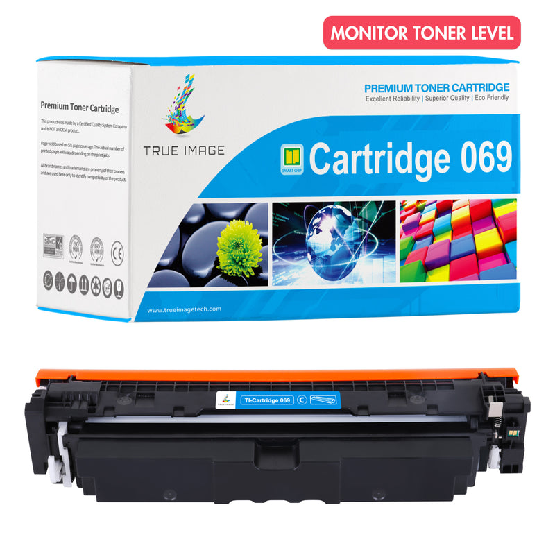 Canon 069 toner cartridge smart chip-monitors ink level