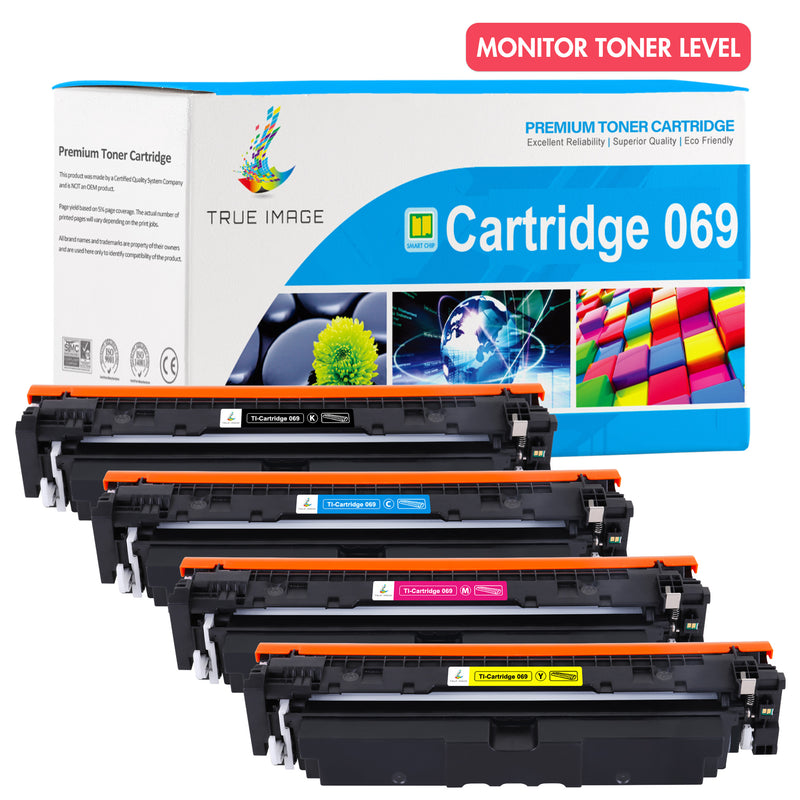 Canon 069 toner cartridge smart chip-monitors ink level