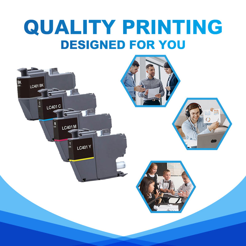 true image compatible Brother LC401 ink cartridges