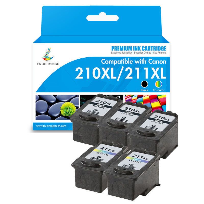 Canon 210XL 211XL 5 packs