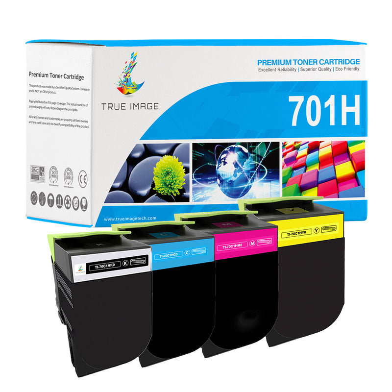 Lexmark 701H Toner Set - CS310/CS410/CS510 Toner - High Yield