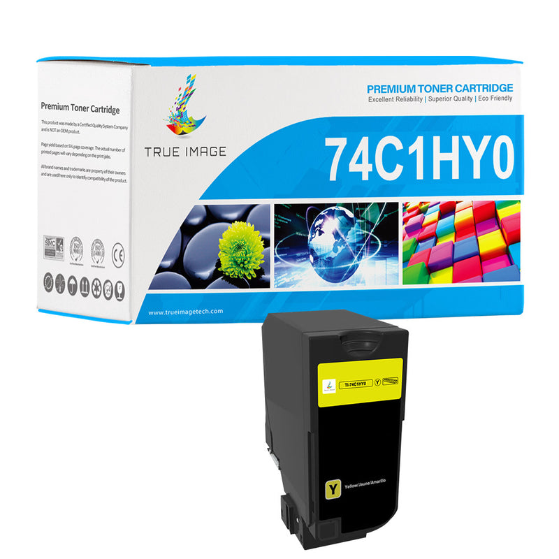 Lexmark Compatible 74C1HY0 Yellow Toner Cartridge