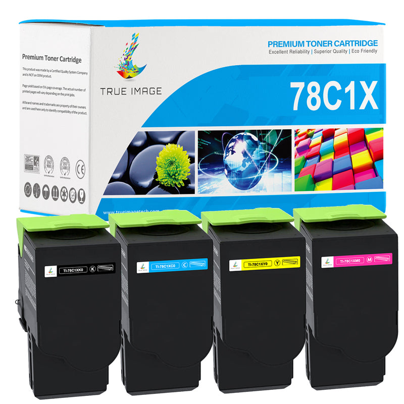 Lexmark 78C1XK0, 78C1XC0, 78C1XM0, 78C1XY0 Toner Set