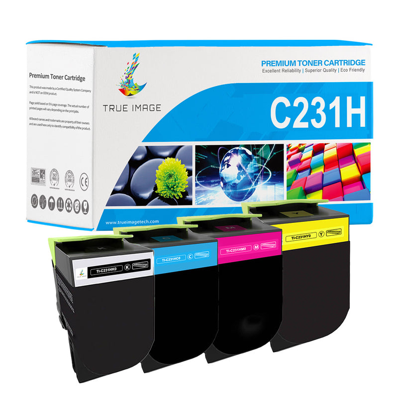 Lexmark C231 / C231H Toner Cartridge Set - High Yield