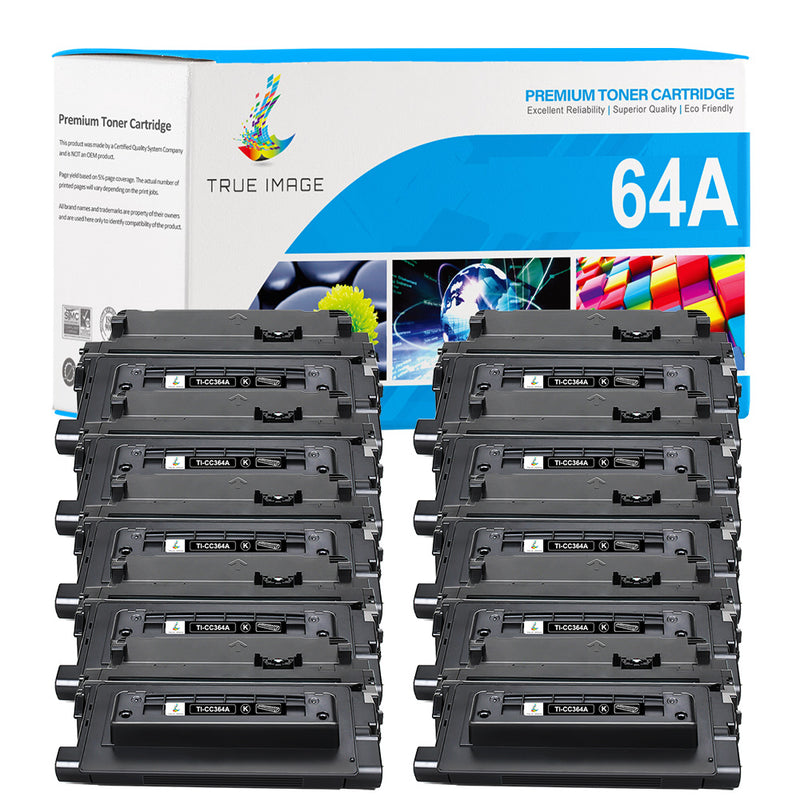 Compatible HP LaserJet CC364A Toner Cartridge Black 10-Pack