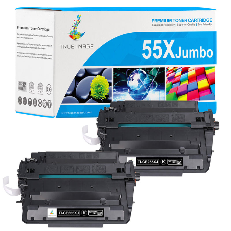 hp 55x jumbo black toner  2 pack