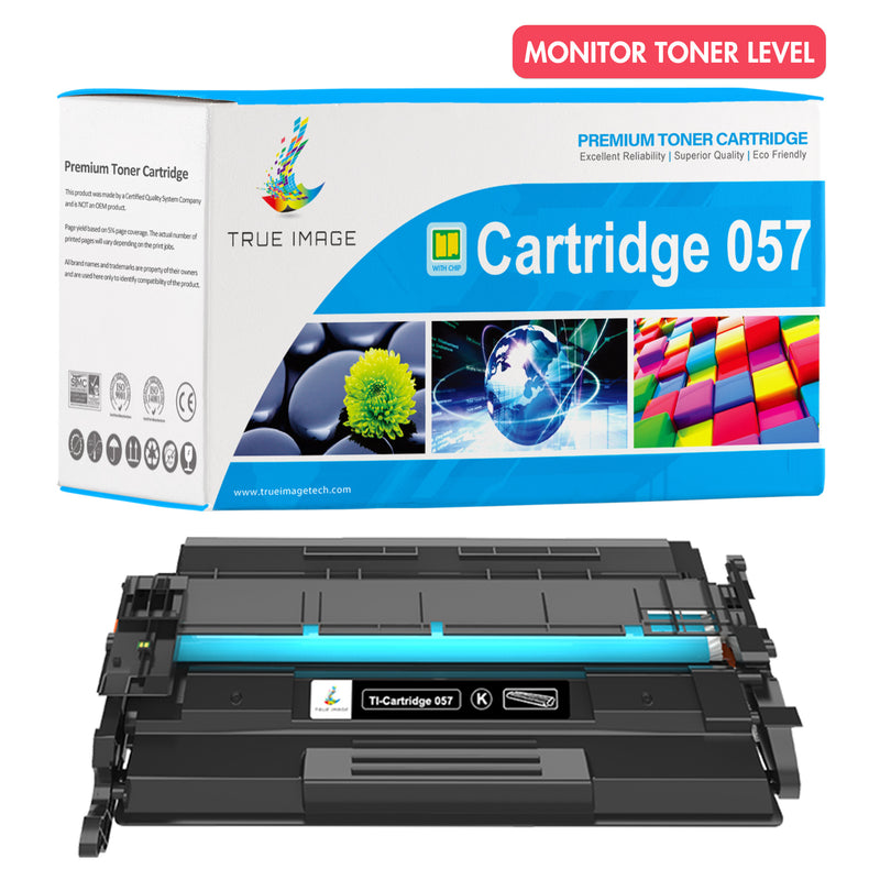 Canon 057 toner cartridge monitor toner level