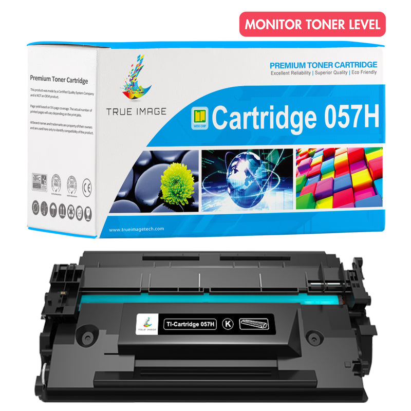 Canon 057H toner cartridge monitor toner level