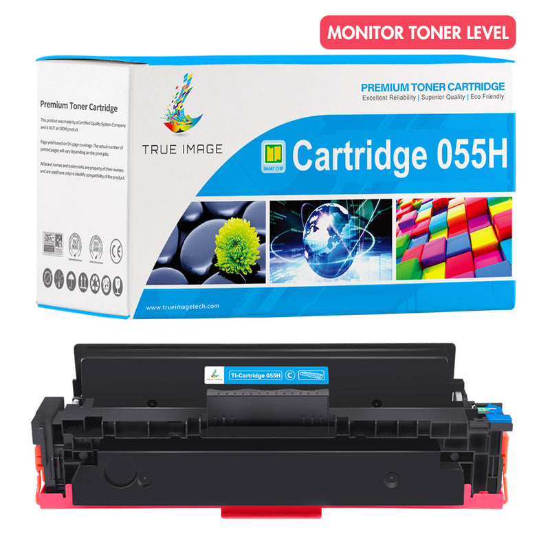 Cartridge_055H cyan monitor toner level