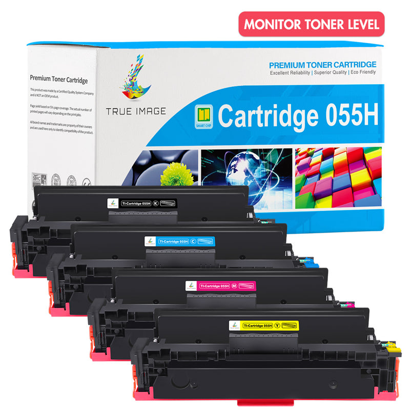 Cartridge_055H 4-pack smart chip monitor toner level