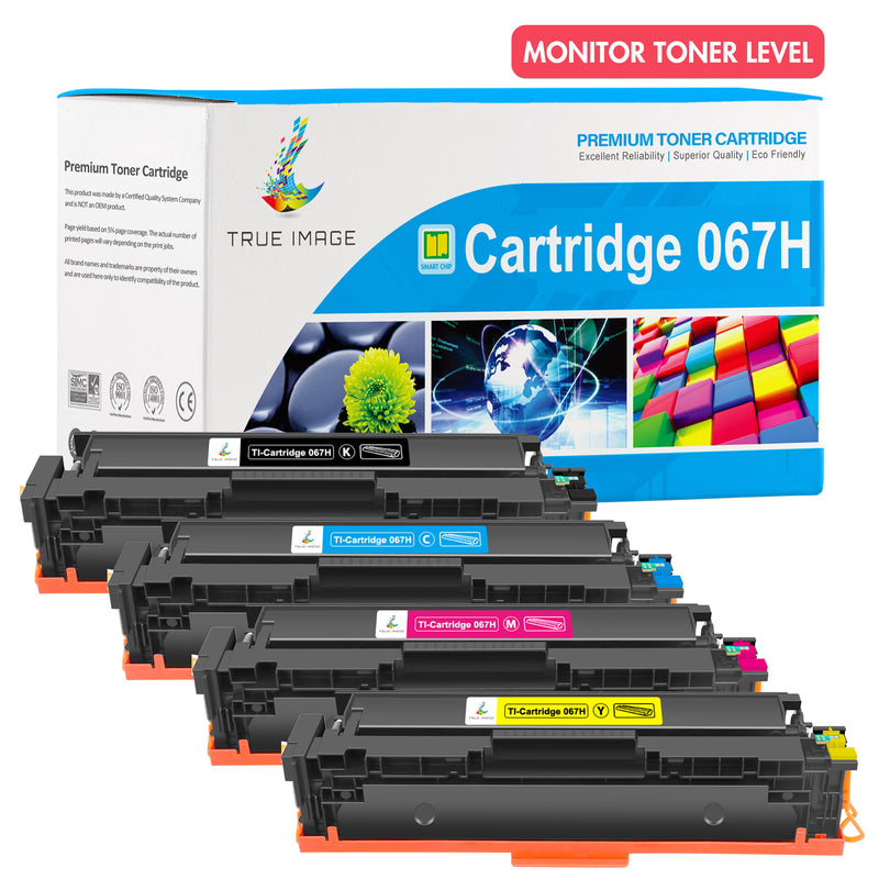 Canon 067H toner cartridge monitor toner level