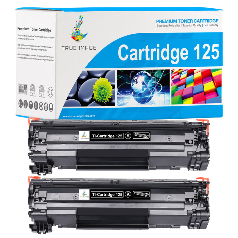 canon 125 black toner cartridges