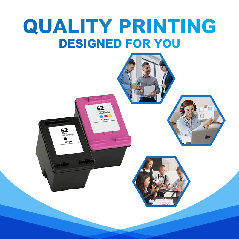 true image compatible HP 62 ink cartridges