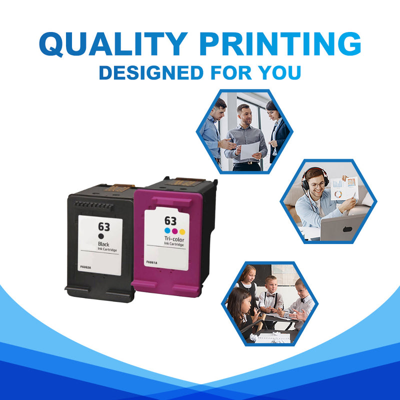 true image compatible HP 63 ink cartridges