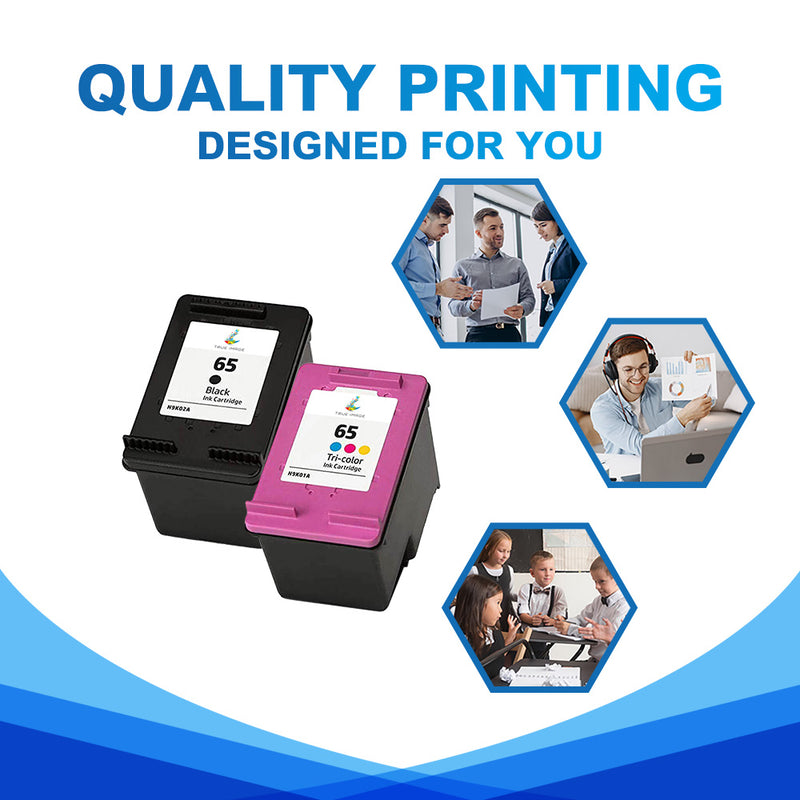 true image compatible HP 65 ink cartridges