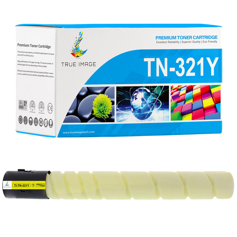 Konica-Minolta A33K230/TN-321Y Yellow Laser Toner Cartridge