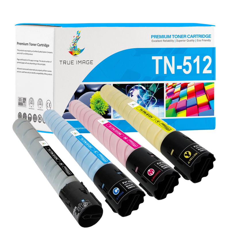 Konica-Minolta TN-512 Toner Cartridge Set of 4