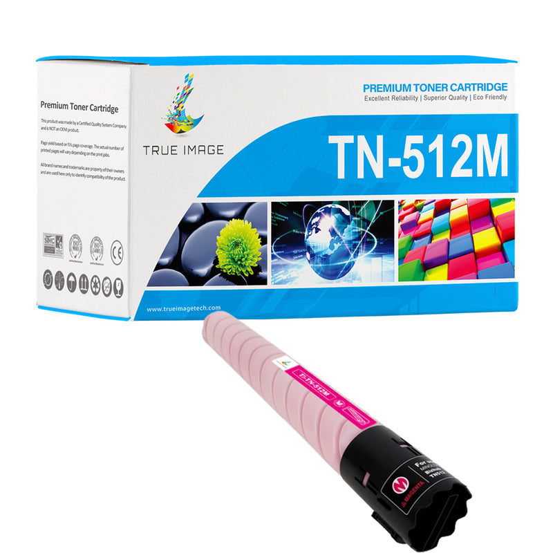 Konica-Minolta A33K332/TN512M Magenta Laser Toner Cartridge