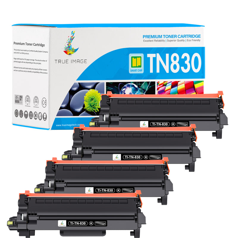 Brother TN830  Biack toner 4 pack