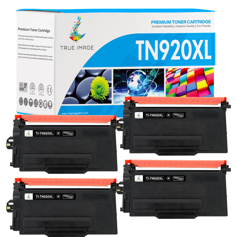 Compatible Brother TN920XL Black Toner Cartridge (TN-920XL) - 4 Pack