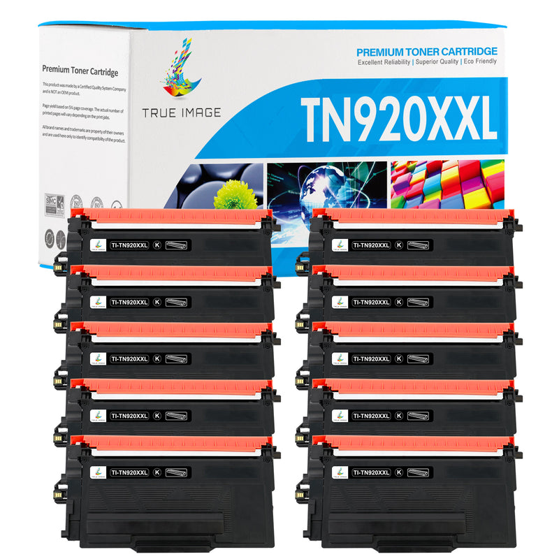 Compatible Brother TN920XXL Black Toner Cartridge (TN-920XXL) - 10 Pack