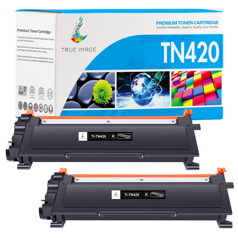 Brother TN-420 Black Toner Cartridge  2 pack