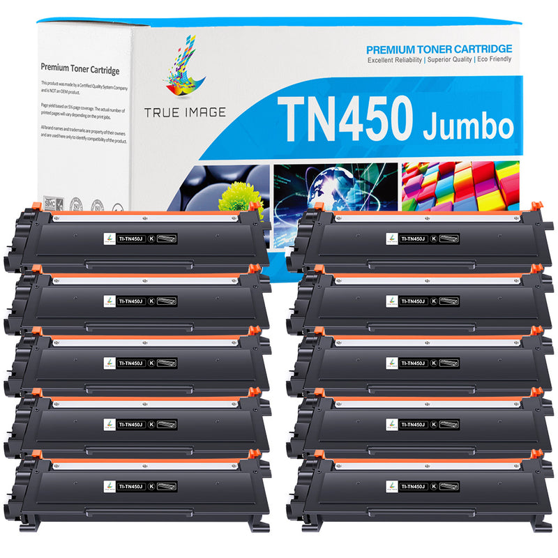 Brother TN450 jumbo black toner 10 pack