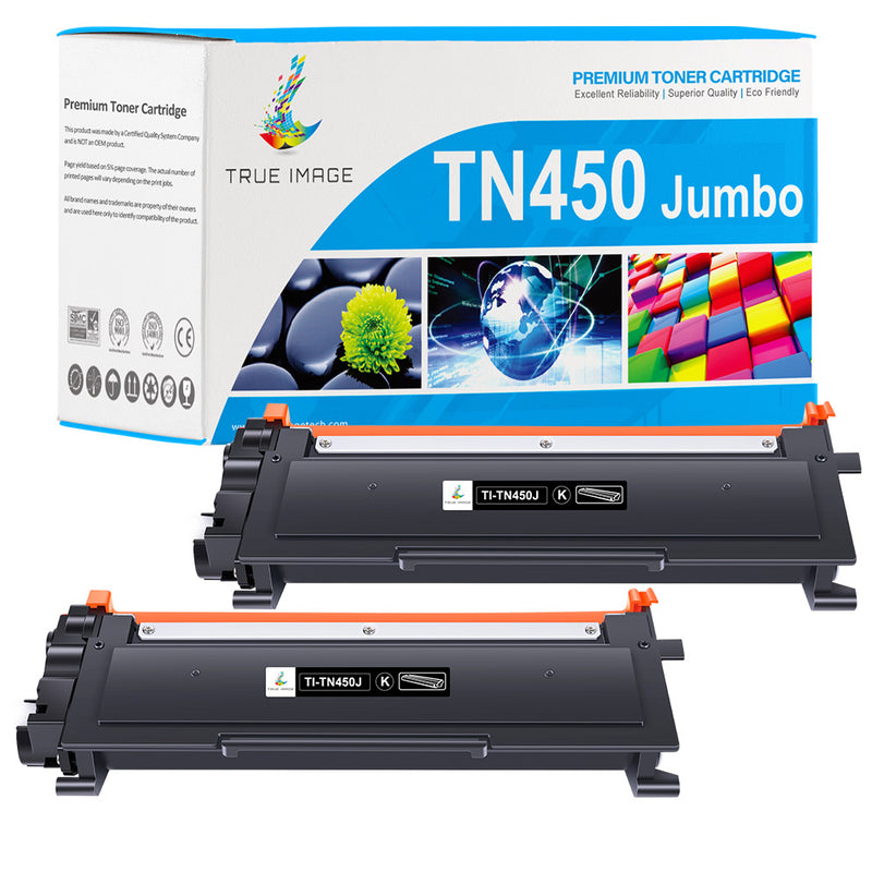 Brother TN450 jumbo black toner 2 pack