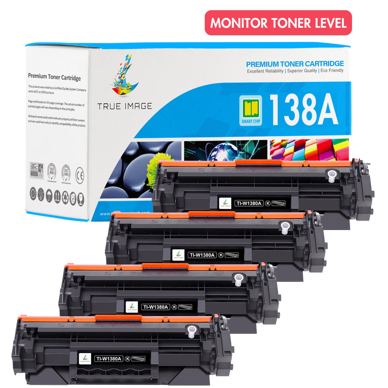 HP 138A black toner 4 packs