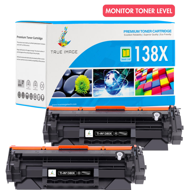 HP 138X black toner 2 packs