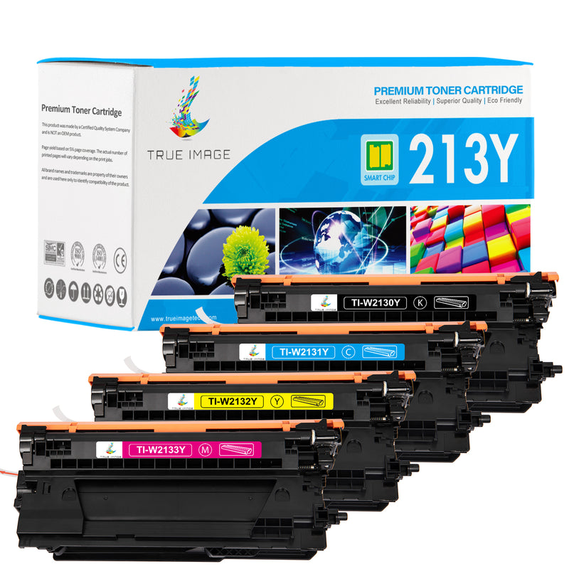 Compatible HP 213Y Toner Set | W2130Y W2131Y W2132Y W2133Y | With Chip