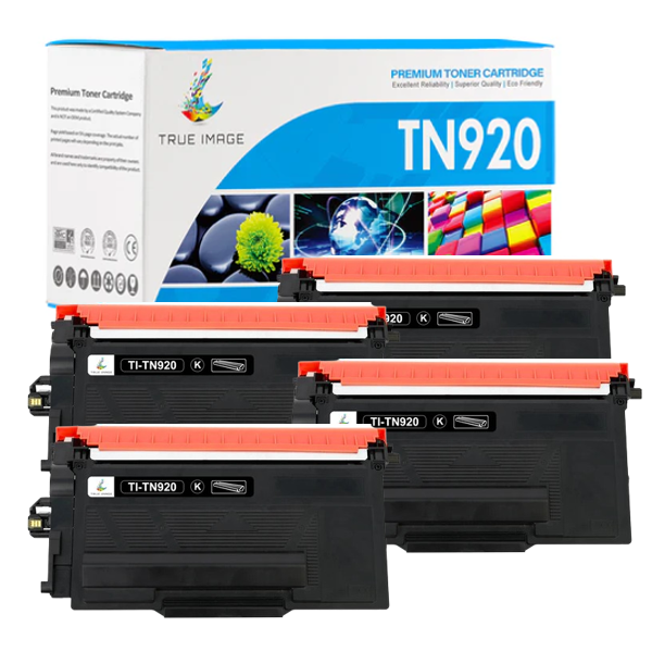 Compatible Brother TN920 Black Toner Cartridge (TN-920) - 4 Pack