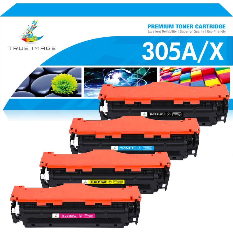 HP 305A (CE410X/CE411A/CE412A/CE413A) toner cartridge black/cyan/magenta/yellow set, 4-pack